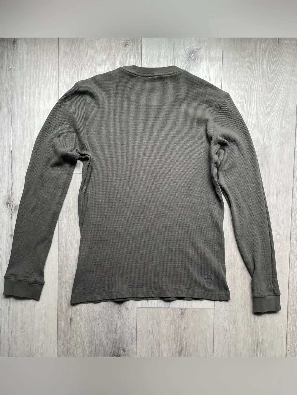 Vuori Olive Green Waffle Long-Sleeve Crew - Picture 2 of 4